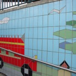 Fiveways Subway Tiling Detail Bus and Trees