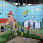 Fiveways Subway Tiling Detail Church and Tent
