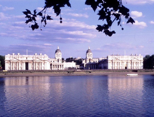 University of Greenwich, Exterior across River