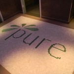 Pure logo - Glass mosaic floor