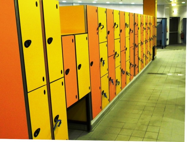 Garons Pool - Changing Village Locker Plinths
