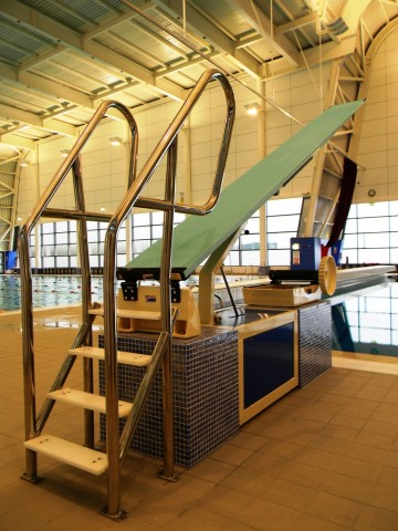 Garons Pool - Dive Board Plinth Detail